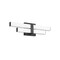 Z-Lite Zane Vanity, 2-Light, 18 In.W x 2.5 In.L x 5 In.H, Matte Black/Frosted 1008-18W-MB-LED - alternate 3